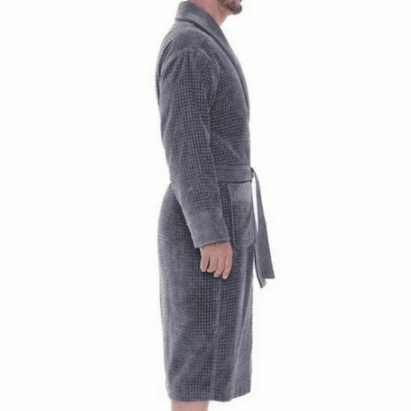 Majestic International Ultra Luxurious Cotton Terry Velour Color Gray Size XL - Picture 2 of 2